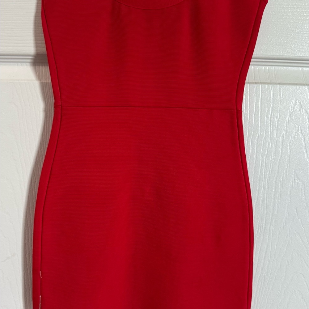 BCBGMaxAzria Red Berry Mini Bodycon Dress